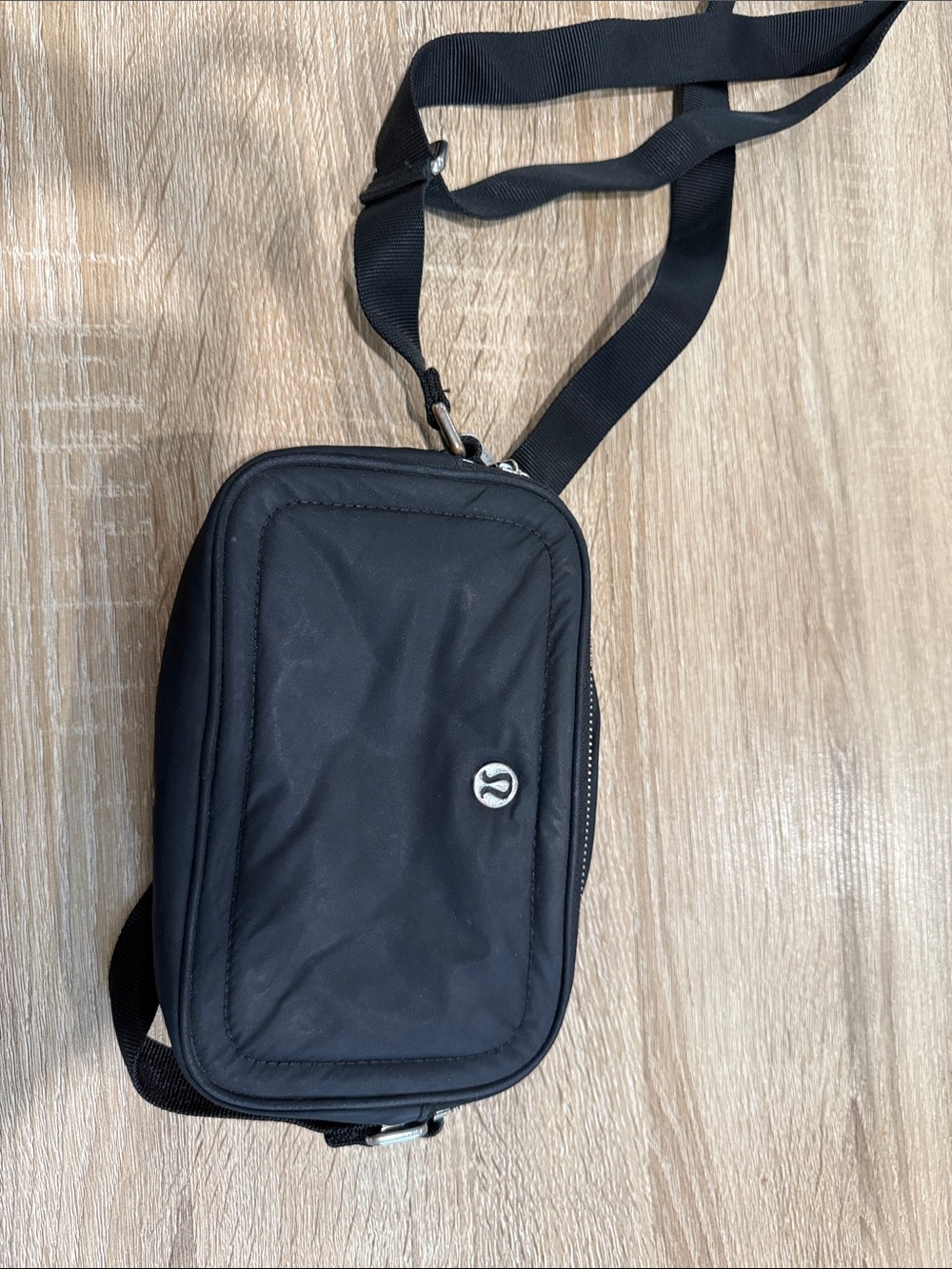 lululemon athletica Black Nylon Sling Bag
